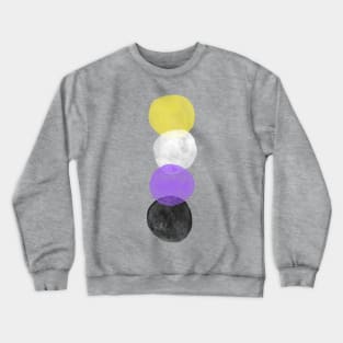 Nonbinary Pride Bubbles Crewneck Sweatshirt